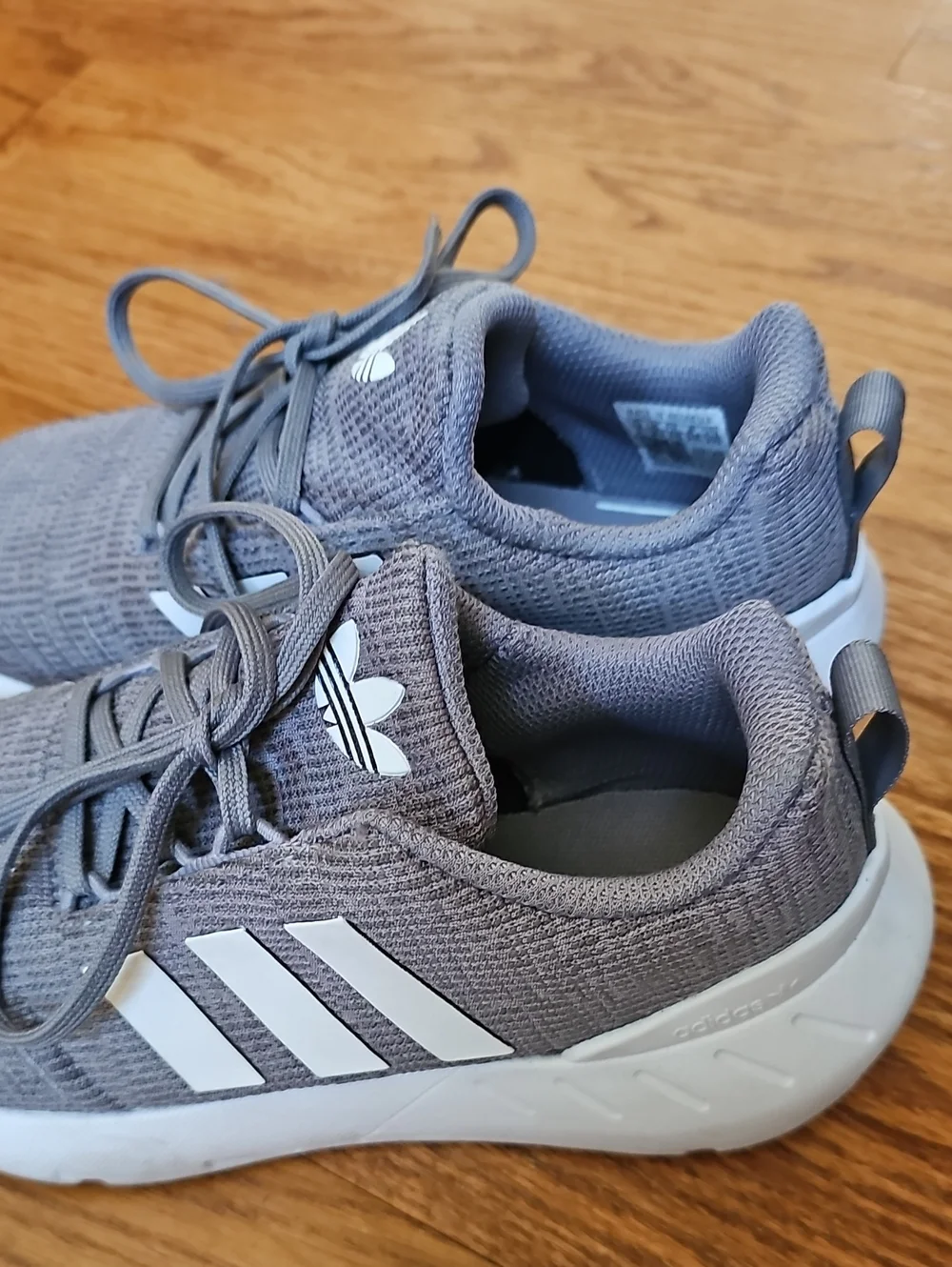Adidas Kids Grey Knit Runner Shoes